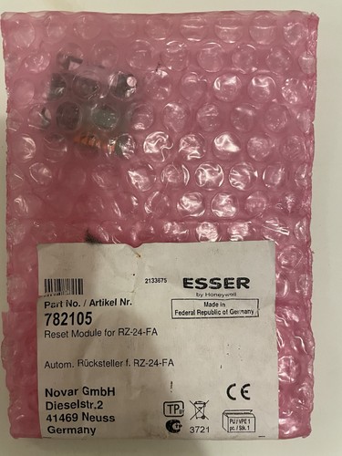 Esser 782105 reset - esser,