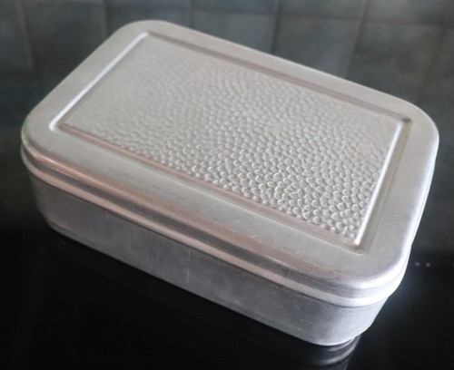Große aluminium brotdose - aluminium,