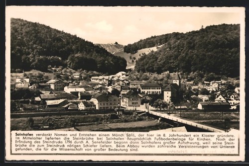 Solnhofen ansichtskarte - solnhofen,,