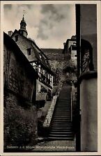 BEILSTEIN Mosel Mittelalterliche Kloster Treppe alte AK ca. 40er Jahre Ungelauf.