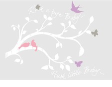Wandsticker Babyzimmer Wandtattoo Wandaukleber Baby Zweige Ast Zweig SONDERPREIS