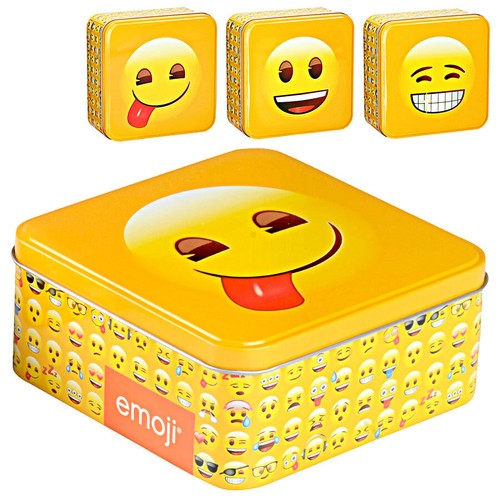 Emoji metalldose mit deckel - metalldose,