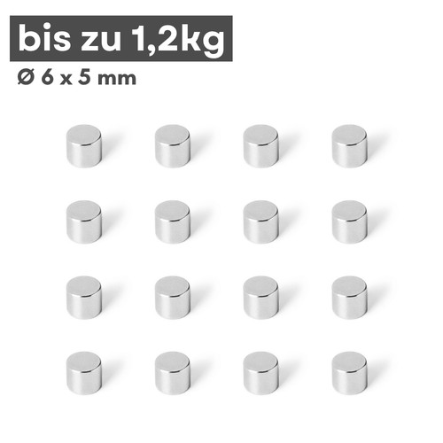 N42 neodym rundmagnet - x, 5