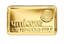 Goldbarren 2,5 g Motiv unserer