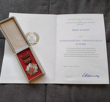 Auszeichnung DDR: Vaterländischer Verdienstorden Urkunde 1980 SED-Funktionär VVO