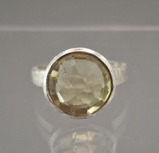 Sterling Silber Citrin Ring