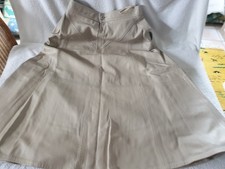 Miss Astor - Lederrock beige Vintage Gr 42