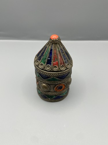 Antike berber emaille dose - berber,