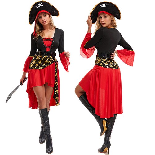 Damen cosplay piratenkleid - damen,