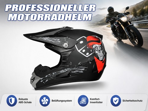 Motorradhelm integralhelm mit - motorradhelm,