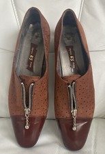 K+S Creation Studio Swing  Schuhe High Heels Pumps Gr.6,5 Braun Echtleder