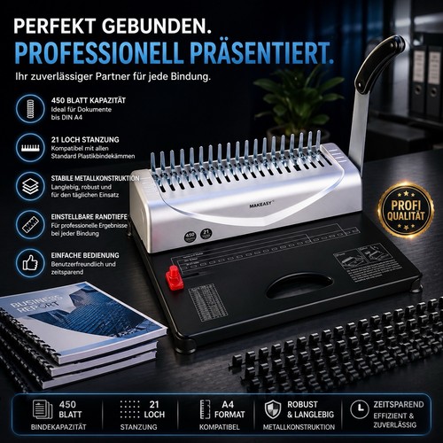 Bindegerät spiralbindung - bindegerät,