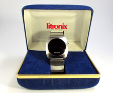 Vintage Litronix LED Unisex Space Age Style  Armbanduhr aus 70-er aus  