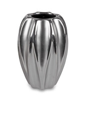Schicke Keramik Vase Silber