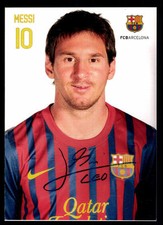 Leonil Messi Autogrammkarte FC Barcelona 