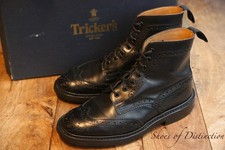 Trickers Stow Schwarz Leder