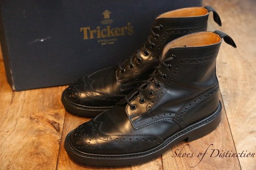 Trickers stow schwarz leder - trickers,