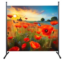 Paravent 180 x 180 cm Poppy
