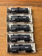 Fleischmann KONVOLUT 828485 5 x Kesselwagen BASF DB  Schwarz OVP