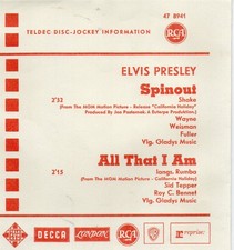 Sg. COVER   -    ELVIS PRESLEY