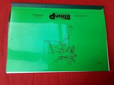 Buschhacker Dücker H 200 Ersatzteilliste neu