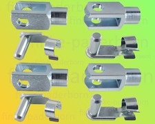 4 x Gabelkopf 4x8 M4 verzinkt + Sicherungsbolzen / ES-Bolzen - Gabelgelenk 