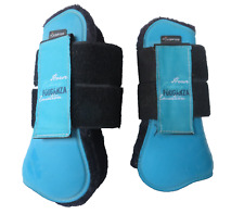 1 Paar FOUGANZA ° Gamaschen Gr. S türkis Reitsport Secure Boots Pferd Reiten