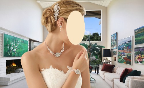 Brautschmuck kette - 14,