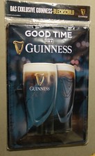 # Guinness Werbeschild, Blech, ca. 20x30cm, OVP