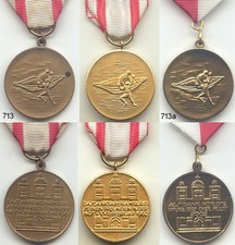 3 verschiedene Medaillen Hamburg Sturmflut 1962 und 2002