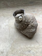 Ernstes Design Ring Edelstahl Zuchtperle