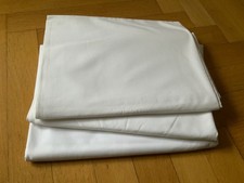 3 x flaches Bettlaken ca. 165 x 250 Leintuch Tischtuch Baumwolle wie neu Vintage