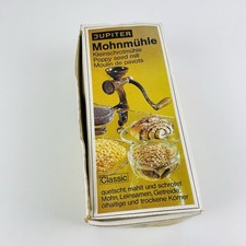 Jupiter Mohnmühle 560 Kleinschrotmühle Getreidemühle Classic Braun Metall Mühle