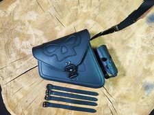 Seitentasche Skull Blackline kompatibel mit Harley Sportster Chopper ORLETANOS