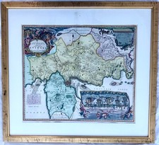 Kupferstich -Landkarte