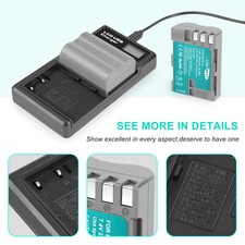 2× 2.2AH EN-EL3e Akku Für