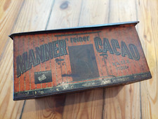 +++ antike Reklame - Blechdose - Manner Kakao 1903 +++