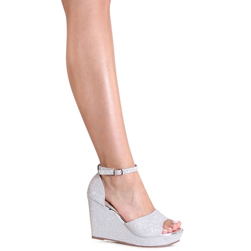 Damenschuhe glitzer sandalen - glitzer,