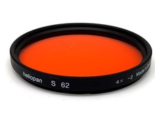 Heliopan Farbfilter S 62 4x -2 Orange Filter 62mm Kreisförmig Filtergewinde M62