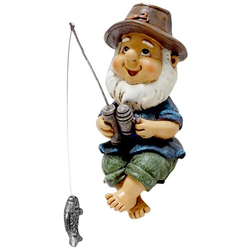 Gartenzwerg figur angler deko - gartenzwerg,