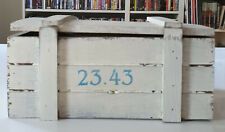 Holzkiste maritim Schatzkiste mit Deckel weiß