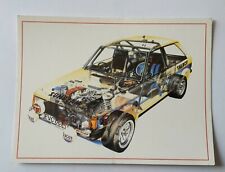 alte Postkarte, Talbot Sunbeam Lotus mit Innenleben