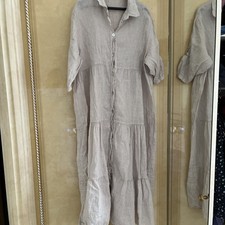100% Leinen Kleid S/M/L