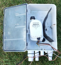 Duschpumpe Boot Duschwannen Pumpensystem 600GPH mit Schalter und Rückschlagventi