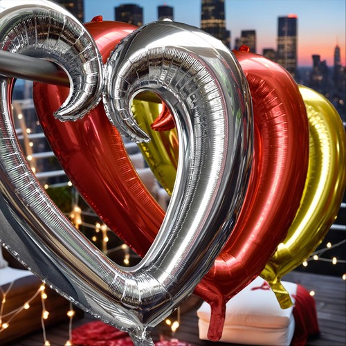 Herzluftballons 75cm xxl - herzluftballons,