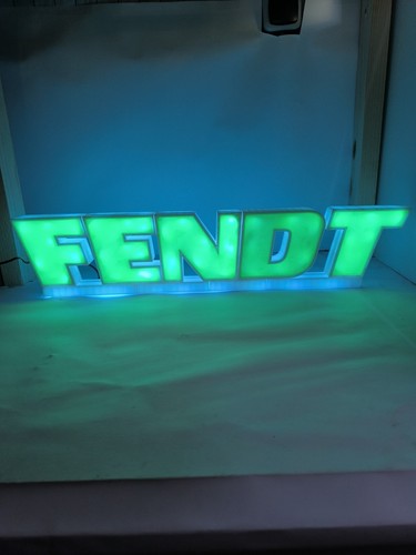 Fendt schild led beleuchtet - schild,