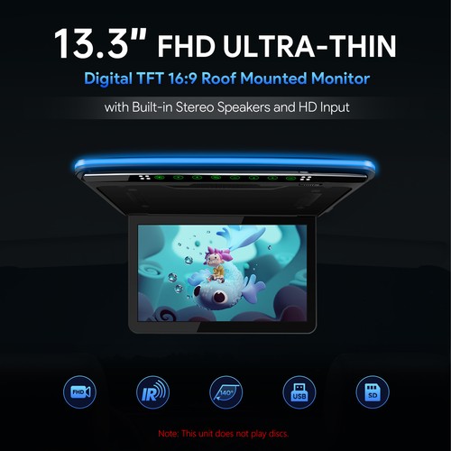 Auto deckenmonitor hd - 13.3",
