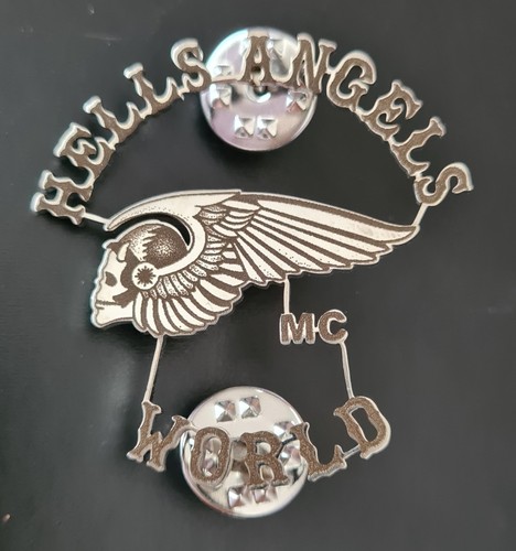 Hells angels pin silber - hells, mc