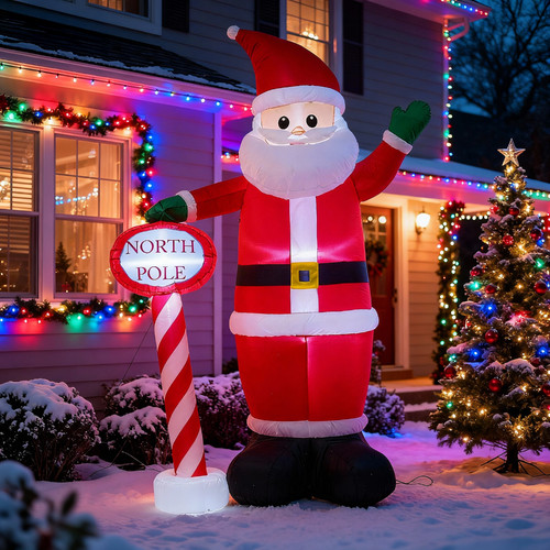 Weihnachtsmann aufblasbar xxl - weihnachtsmann,