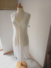 TOP  Unterkleid, weiß, mit Spitze abgesetzt, Gr. 38 -NEU-